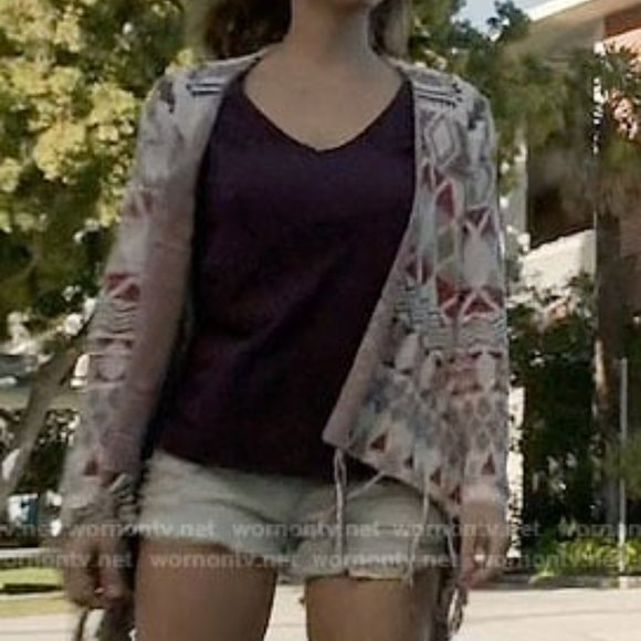 RARE ASO Teen Wolf Malia Tate geometric cardigan - Picture 2 of 6